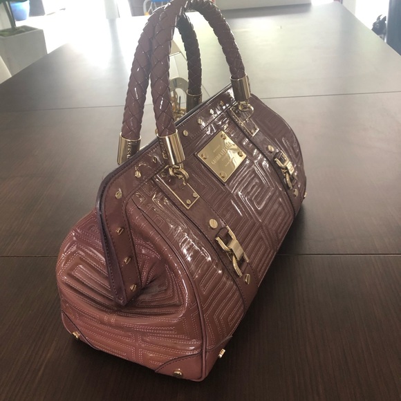 Brand New Gianni Versace Patent Leather Satchel - Picture 3 of 9